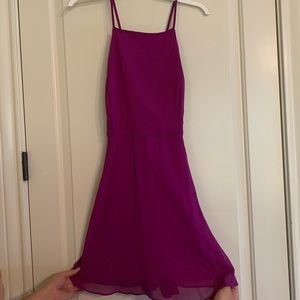 Flowey purple mini dress